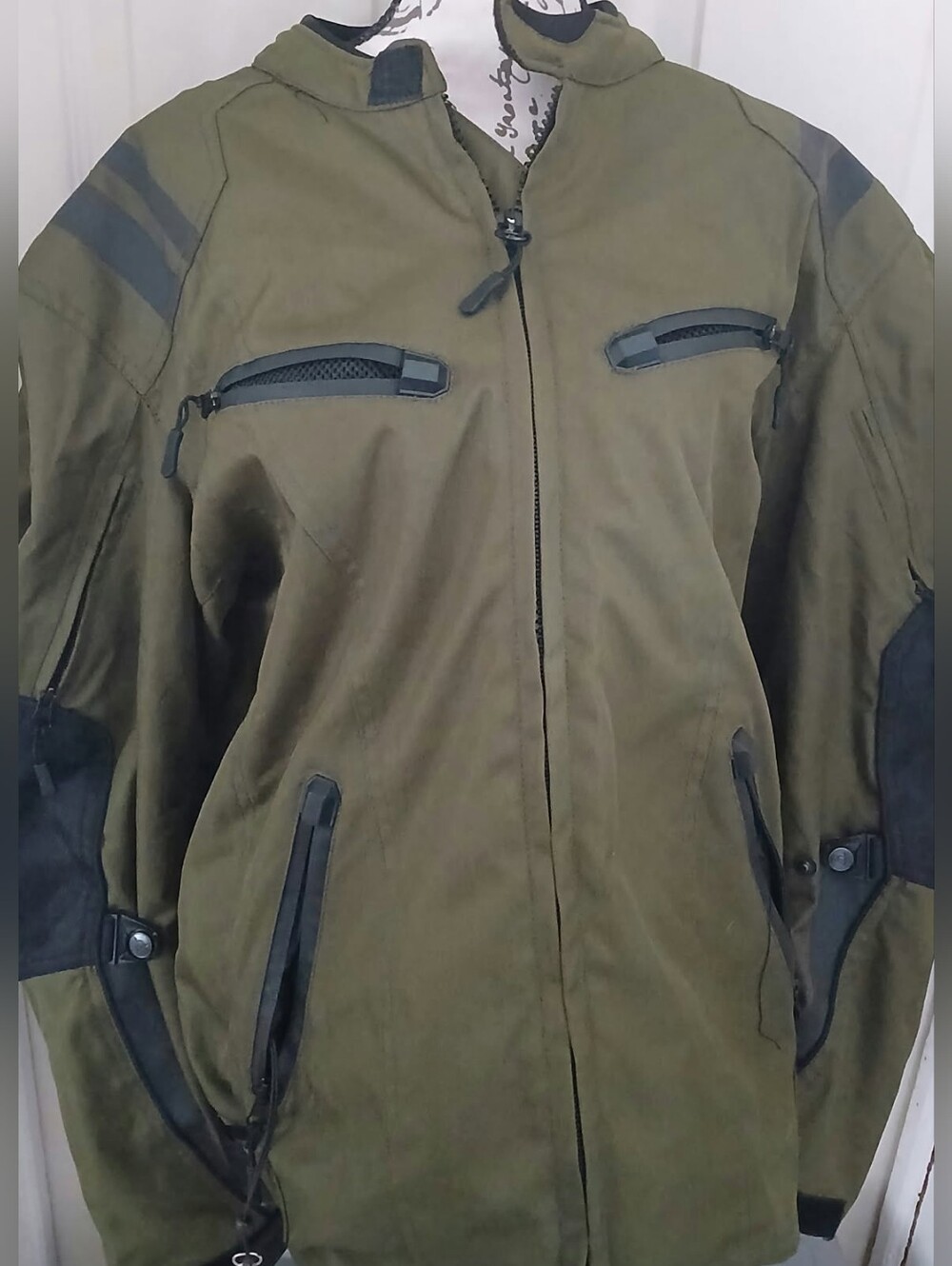 Viking Cycle Olive Green Jacket With Pads